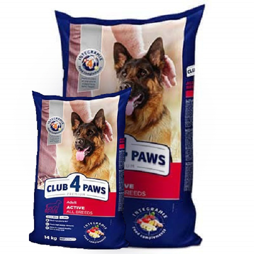 Club 4 Paws კლუბი 4 თათი - ძაღლის საკვები