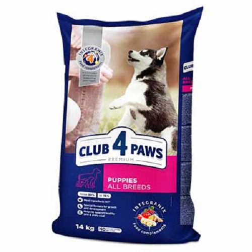 Club 4 Paws კლუბი 4 თათი ლეკვის საკვები