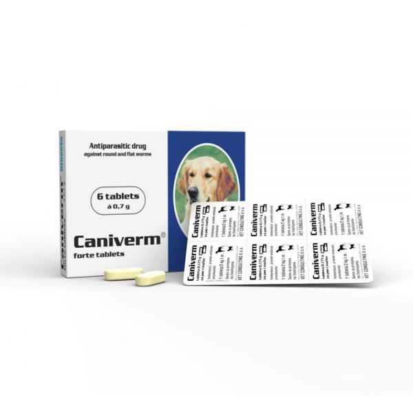 Caniverm კანივერმი ანტიჰელმინთური საშუალება ძაღლებისთვის და კატებისთვის