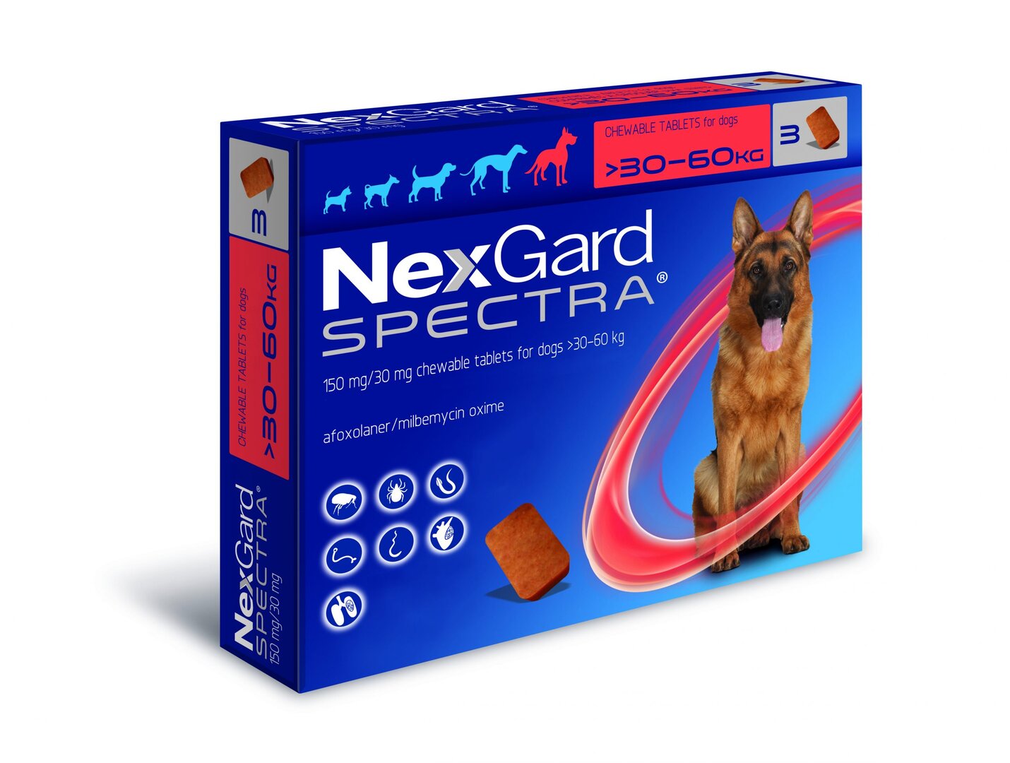 Nexgard Spectra ანტიპარაზიტული პრეპარატი 30-60