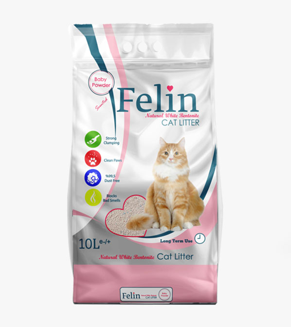Felin ფელინი - კატის ტუალეტის ქვიშა ბავშვის პუდრის სურნელით 10
